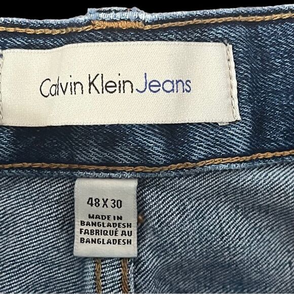 Calvin Klein Relaxed Straight Leg Jeans Size 48x30 - Picture 4 of 8